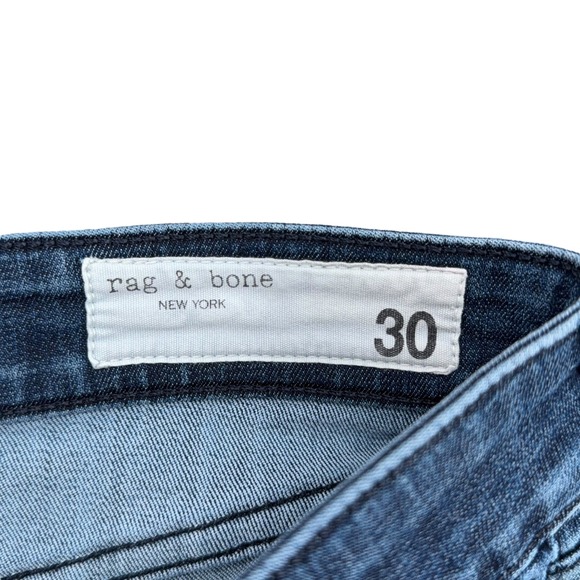 Rag & Bone Cate Mid-Rise Ankle Skinny Jeans Dark Wash Size 30 Denim‎ Stretch - Picture 3 of 8